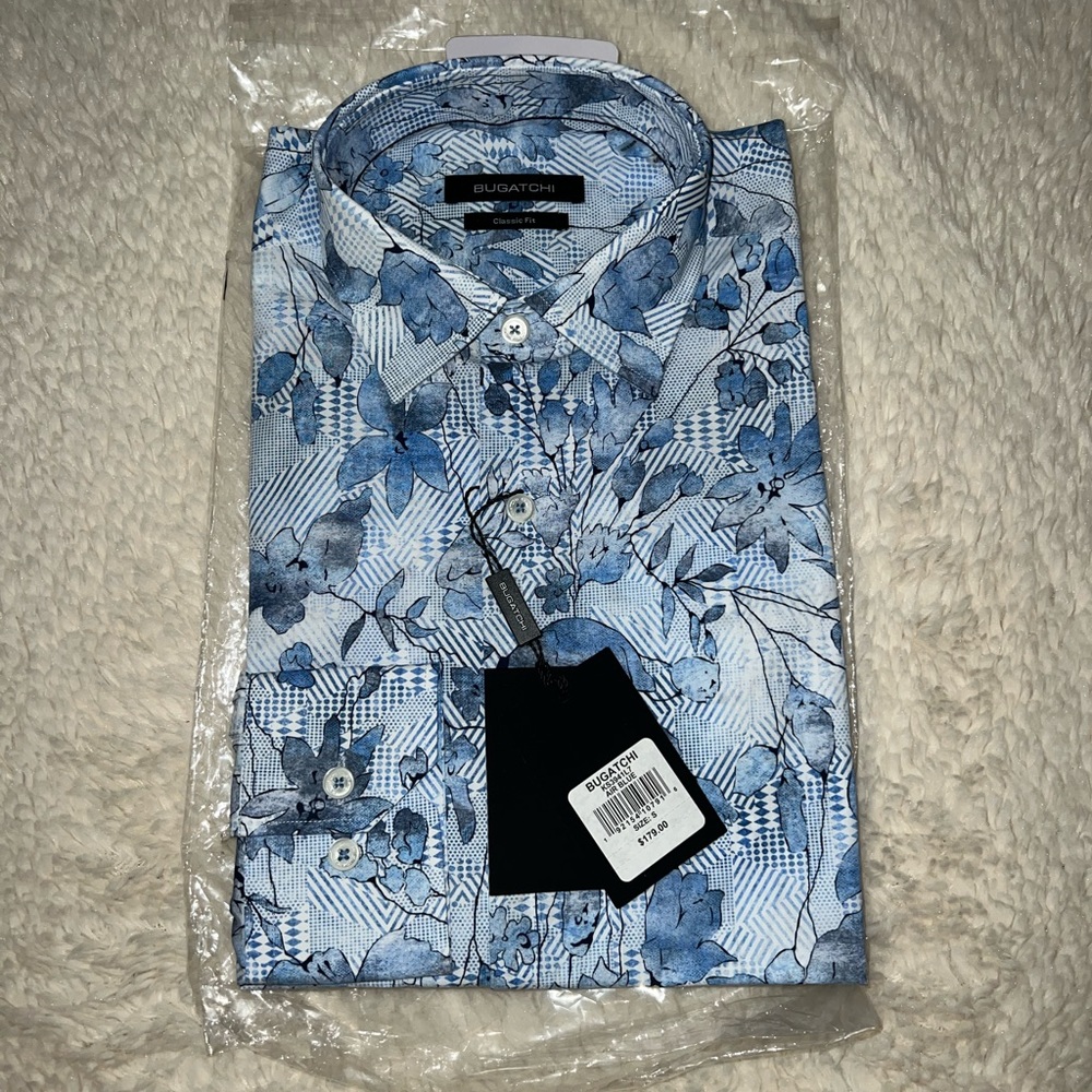 NWT Bugatchi Long Sleeve Button Up